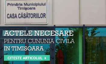 Acte cununia civila in Timisoara